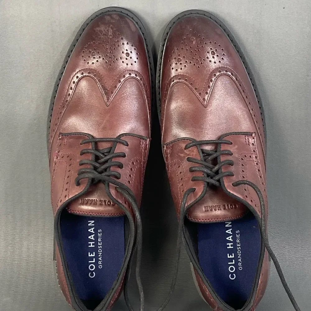 Men's Cole Haan Leather Go-To Wingtip Oxford shoes size  11.5 new without box